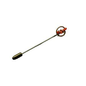 Victorian Coral Stick Pin Gold Filled Wire Wrapped Genuine Coral Lapel Pin